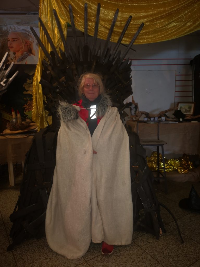 Catherine on the Iron Throne